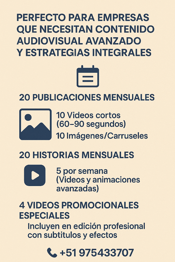 Plan 3: Premium con Video Profesional y IA